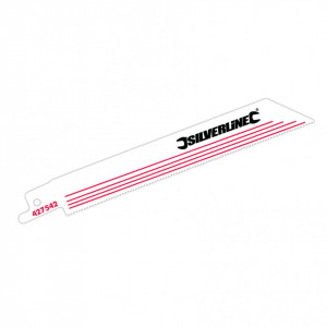 Lame pentru ferăstrău vertical , taie metal , set 5 buc , Silverline Recip Saw Blades for Metal 5pk