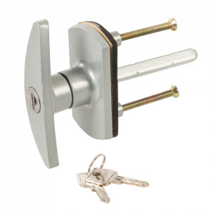 Maner usa garaj cu cheie, 2 chei, 75mm, Silverline