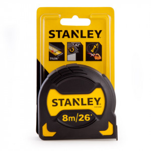 Ruleta profesionala , 8 m X 28 mm carcasa din cauciuc, rezistenta la impact, Stanley, STHT0-33569