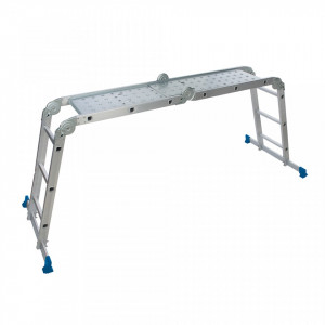 Scara cu platforma, 3.6m, 150kg, aluminiu anodizat, Silverline