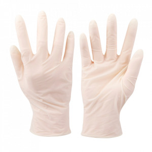Set 100 manusi protectie virusi, bacterii, uz general, latex , marimea L , transparente , Silverline
