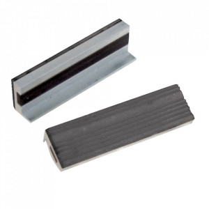 Set 2 falci protectie menghina, baza magnetica, cauciuc, aluminiu, 100mm, Silverline