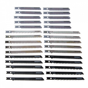 Set 30 lame fierastrau pendular, lemn, metal, aliaje, SIlverline