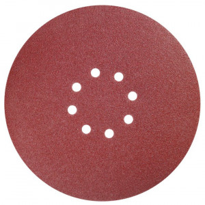 Set 5 discuri abrazive perforate slefuit pentru girafa , 225 mm , granulatie 240 , 8 gauri aspiratie, Dedra