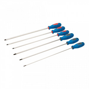 Set 6 surubelnite lungi, cruce, drept, 325mm, Silverline