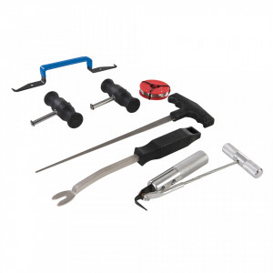 Set 7 piese dispozitiv indepartat parbriz auto, Silverline