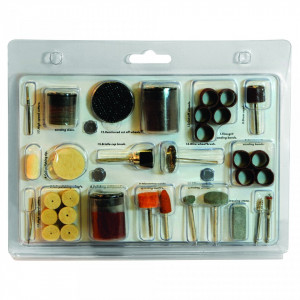 Set accesorii pentru biax 105 piese , taiat si slefuit , Silverline Rotary Tool Accessory Kit 105pce