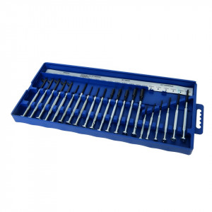 Set surubelnite si chei pentru bijuterii si ceasuri , Silverline Jewellers Precision Screwdriver Set 22pce