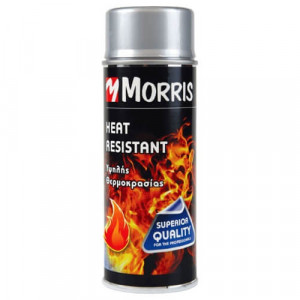 Spray vopsea rezistenta temperaturi ridicate , +300 grade, sobe, gratare, rosu, 400 ml, Morris
