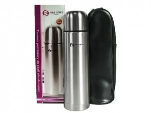 Termos, cafea, 750 ml, argintiu, 27cm, inox, cana, Edel Hoff