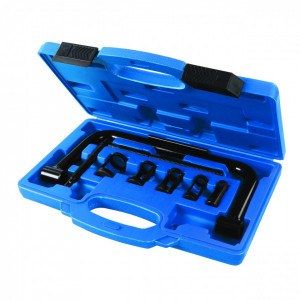 Trusa 10 piese pentru instalarea și scoaterea supapelor din motor, 16 - 30mm, Silverline Valve Spring Compressor Tool Set 10pce