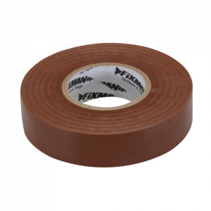 Banda izolatoare, latime 19mm, lungime 33m, maro, Fixman