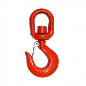 Carlig zincat vopsit, securizat, rotativ, 750 Kg, 24 mm, 22mm, Proline