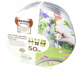 Kit furtun 50m, VKTools , anti-rupere, anti-inodare, 3 straturi, 3 cuple alama