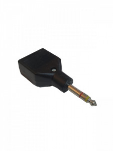 Mufa adaptor , jack stereo mare 6.3 la 2 jack mono 6.3, Lutronic