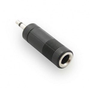 Mufa adaptor mono profesionala, jack 6.3 mama la jack 3.5 tata, gri , Lumberg