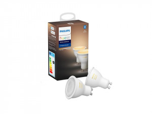 Pachet 2 spoturi inteligente LED Philips HUE, Bluetooth/Wireless, GU10, 5W (50W), 350 lm, A+, lumina alba