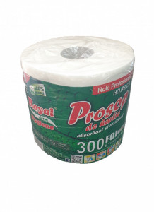 Prosoape de hartie profesionale absorbante, rezistente, 300 foi, 61m, 2 straturi, 100% celuloza, Royal