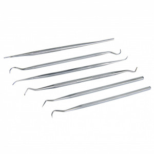 Scule pentru agatat , sculptură , set 6 piese , oțel inoxidabil , Silverline Pick/Probe Set 6pce