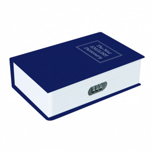 Seif tip carte cu cifru in combinatie de 3 cifre , Silverline 3-Digit Combination Book Safe Box