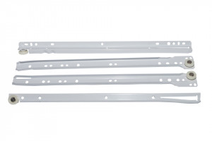 Set 2 glisiere metalice sertar, alb, 45cm, F.F. Group