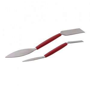 Set 2 mini spaclu finete, 8 x 192mm , 26 x 254mm, Silverline