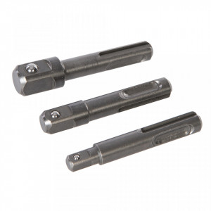 Set 3 biti adaptori sds la tubulare, 1/4, 3/8, 1/2, Silverline