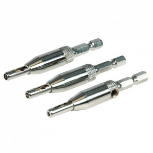 Set 3 piese , spirale pentru balamale , Silverline Hinge Drill Bit Set 3pce