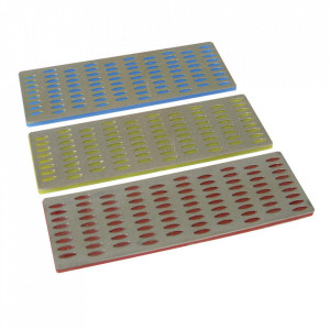 Set 3 pietre diamantate ascutit unelte, 150 x 50mm, granulatie 180, 260, 360, Silverline