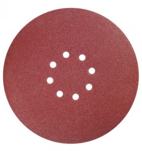 Set 5 discuri abrazive perforate slefuit pentru girafa , 225 mm , granulatie 60 , 10 gauri aspiratie, Dedra