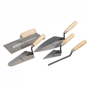 Set 5 piese zidarie, maner lemn, Silverline