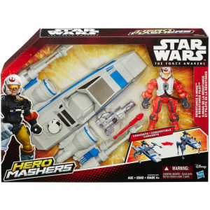 Star Wars Hero Mashers Episode VII Resistance X-Wing and Resistance Pilot , figurine , dimensiune 12 inch