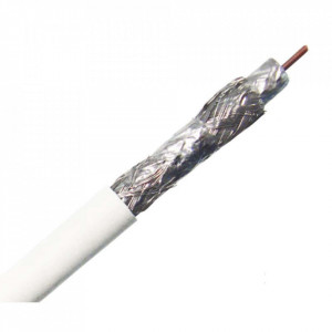 Cablu coaxial profesional, 4 ecranaje, folie aluminiu, 152m, 500FT, RG6, 18AWG, 18GA, 75C, General Cable