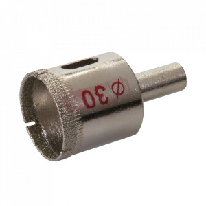 Carota diamantata 30mm gauri placi ceramice, gresie, faianta, marmura, sticla, Silverline