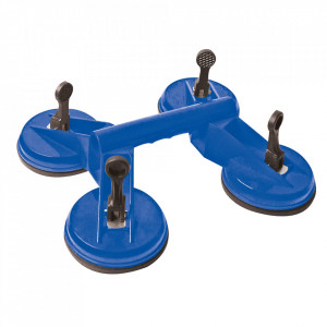 Dispozitiv ridicat sticla cu 4 ventuze vid, ventuza 120mm, greutate suportata 120Kg, Silverline