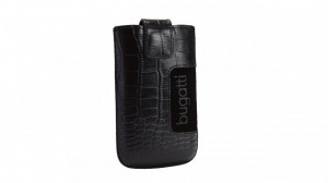 Husa universala piele naturala, negru, 125 x 73mm, Bugatti