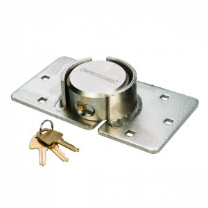 Incuietoare antifurt din otel cromat cu cheie Silverline Heavy Duty Van Lock & Hasp