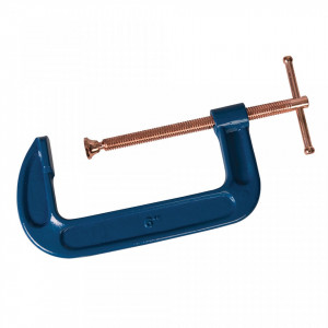 Presa semiprofesionala tip C, heavy-duty, 150mm, placat cupru, Silverline