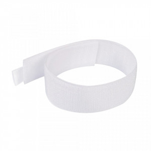 Set 10 benzi textile cu arici, 300mm, alb, Fixman