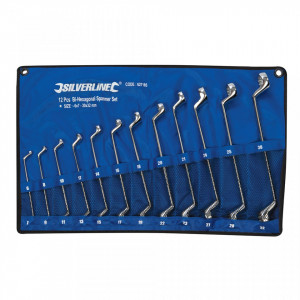 Set 12 chei fixe, 6-32mm, Silverline