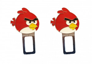 Set 2 anulatoare centura, sunet centura, Angry Birds, rosu, Disney
