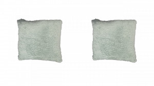 Set 2 perne decorative premium, 43 x 43 cm, fluffy, husa detasabila, George Home
