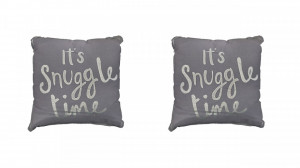 Set 2 perne decorative premium, 43 x 43 cm, Snuggle Time, George Home