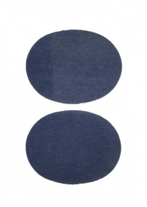 Set 2 petice textile, patch blug , 130 x 100mm, Wenco
