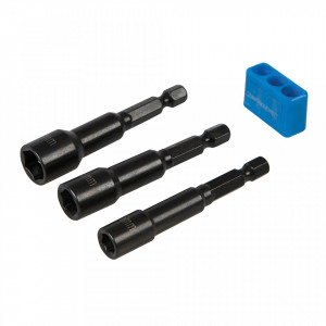 Set 3 tubulare suruburi acoperis, magnetic, 6, 8, 10mm, Silverline