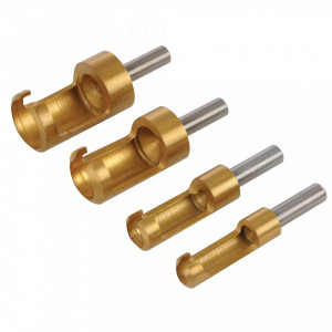 Set 4 carote cepuri lemn, 6, 8 , 13, 16 mm, Silverline