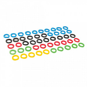 Set 50 protectii colorate chei, Silverline