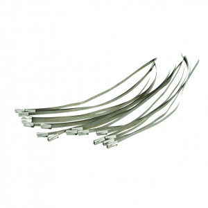 Set coliere metalice 50 de bucati , 200mm , Silverline Roller Ball Ties 50pce