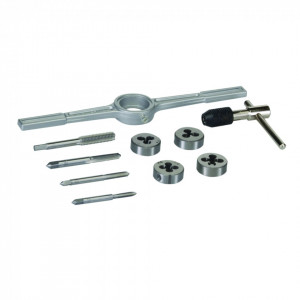 Set filiera 10 piese, M4, M5, M6 , M8 , Silverline Tap & Die Set Metric 10pce