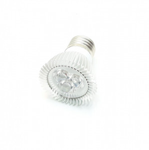 Bec spot led, 3W, 3 x 1W, 3 led-uri, soclu E27, radiator aluminiu, 220V, lumina rece, VKTools